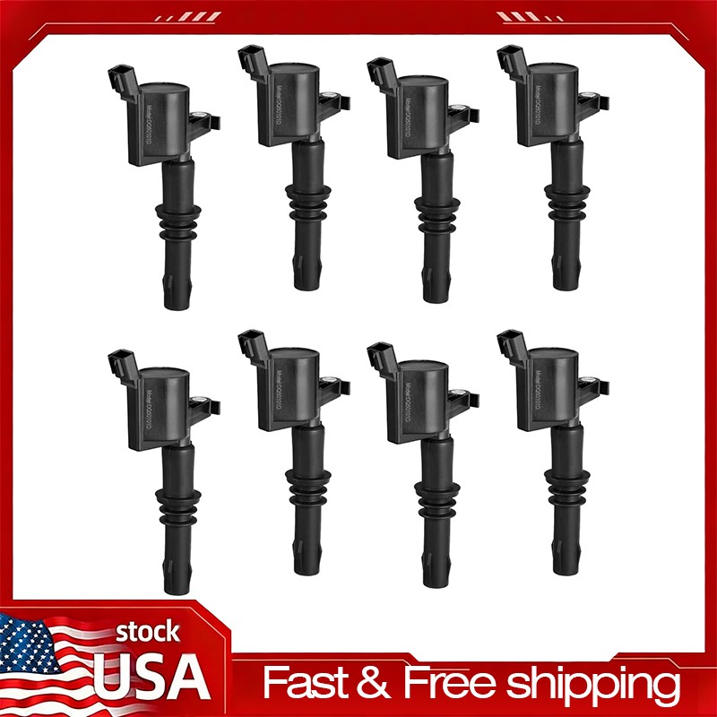 8 pack For Genuine DG511 Ignition Coil & Spark Plug SP546 Fit F150 Ford Lincoln