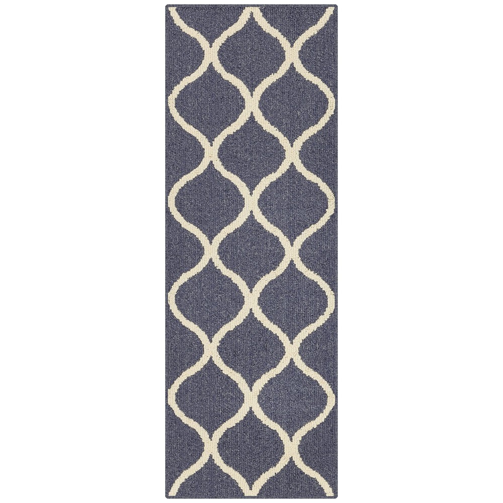 Rebecca Contemporary Runner Rug Non Slip Hallway Entry Carpet [Made in USA], ...