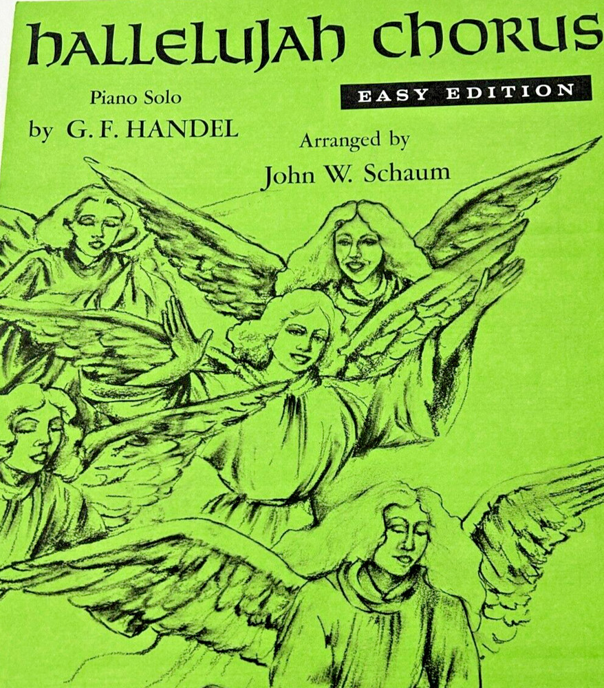 Vintage Sheet Music - Hallelujah Chorus - G.F. Handel - Schaum - Piano