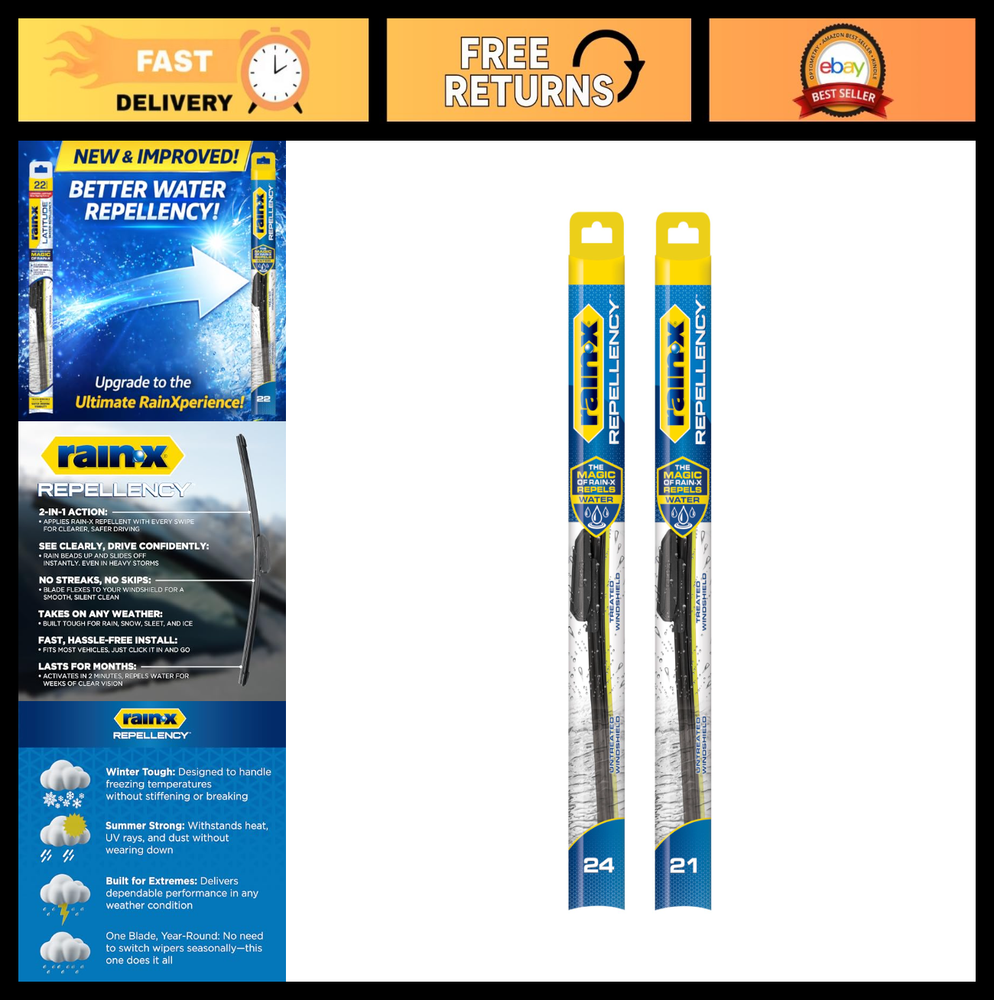 Water Repellent Windshield Wiper Blades 24