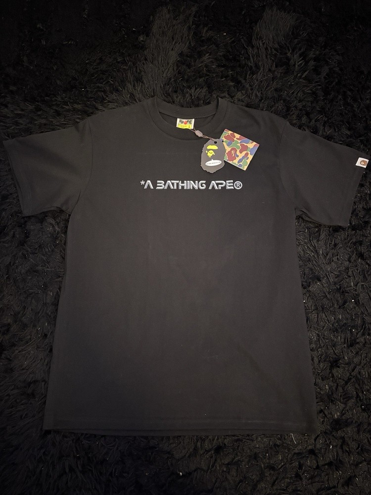 Bape Men's Short Sleeve T-Shirt Size Large Black