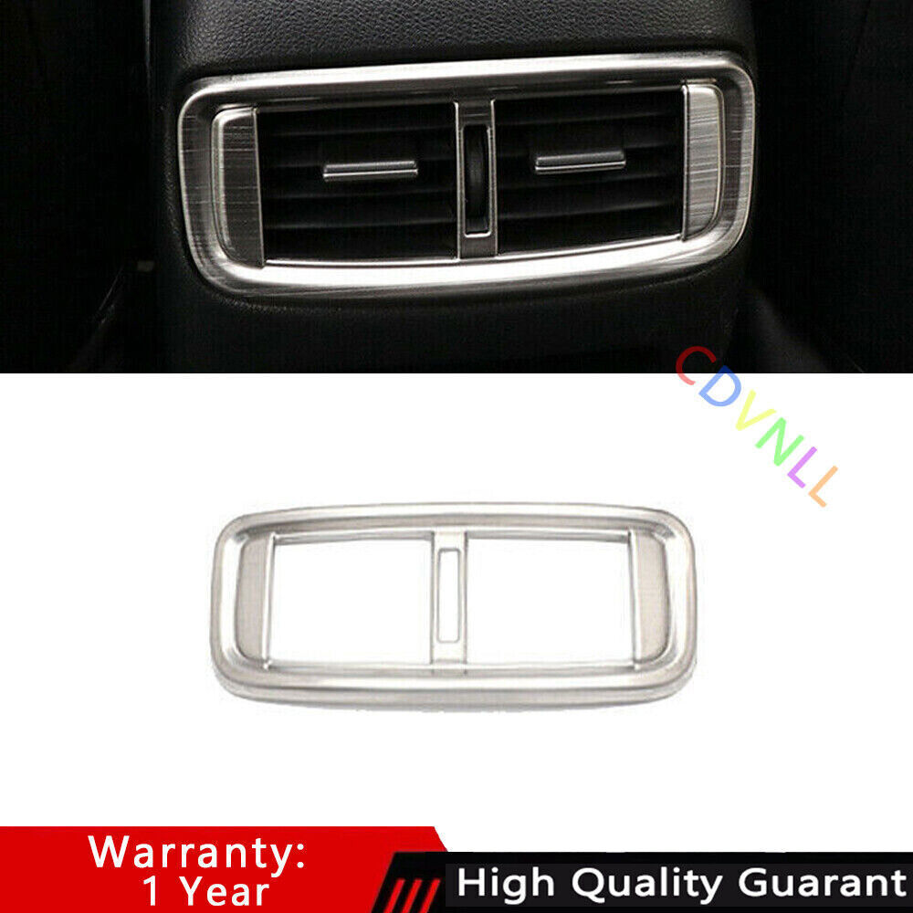 For Honda CRV CR-V 2017-2021 Silver Titanium Rear Air Outlet Vent Frame Trim