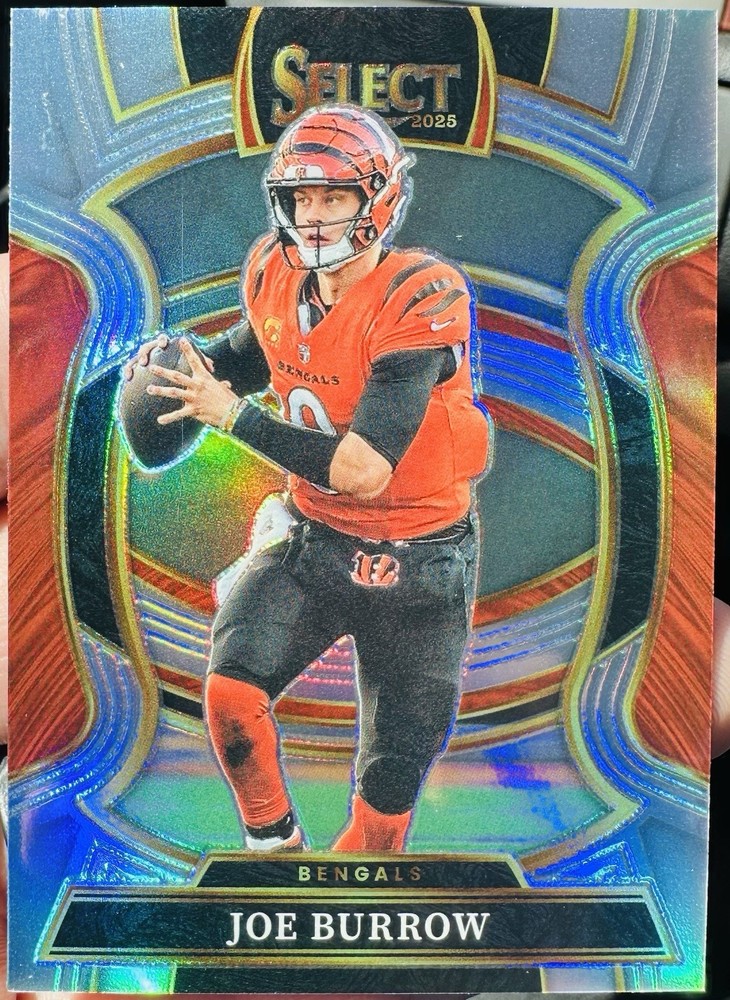 Joe Burrow 2025 Panini Select NFL Silver Prizm Concourse #57 Bengals
