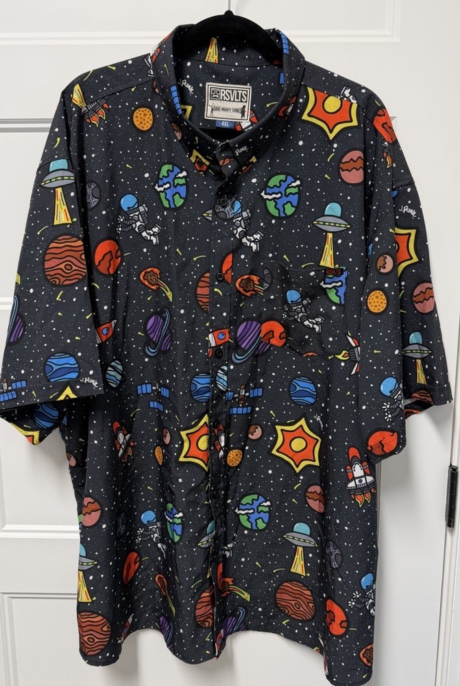 RSVLTS x J. Pierce Spaceman Button Down Shirt 4XL