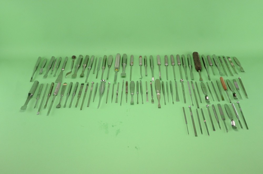 Lot of 84 Assorted Surgical Osteotomes & Gouges Chisels MRG10528