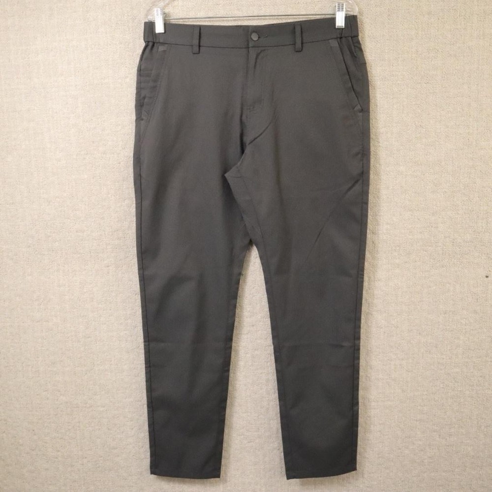 Jack Archer Pants Mens 32x30 Gray Polyester Twill Slim Tapered Chino Performance