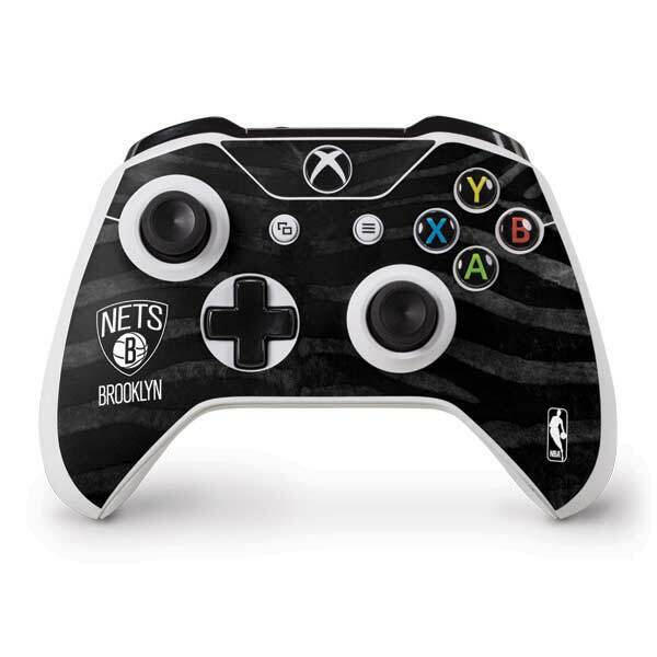 NBA Brooklyn Nets Xbox One S Controller Skin - Brooklyn Nets Black Animal Print