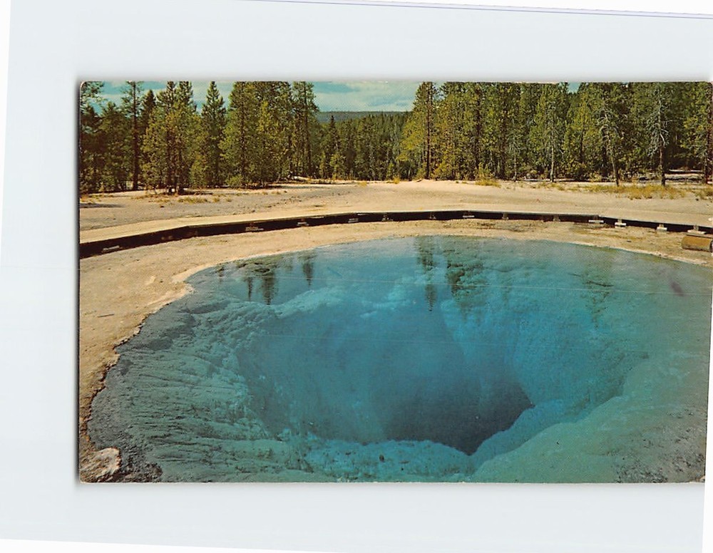 Postcard Morning Glory Pool Yellowstone National Park Wyoming USA
