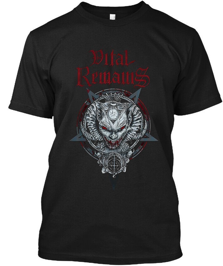 NEW! Popular Vital Remains American Death Music Retro Art Graphic T-SHIRT S-4XL