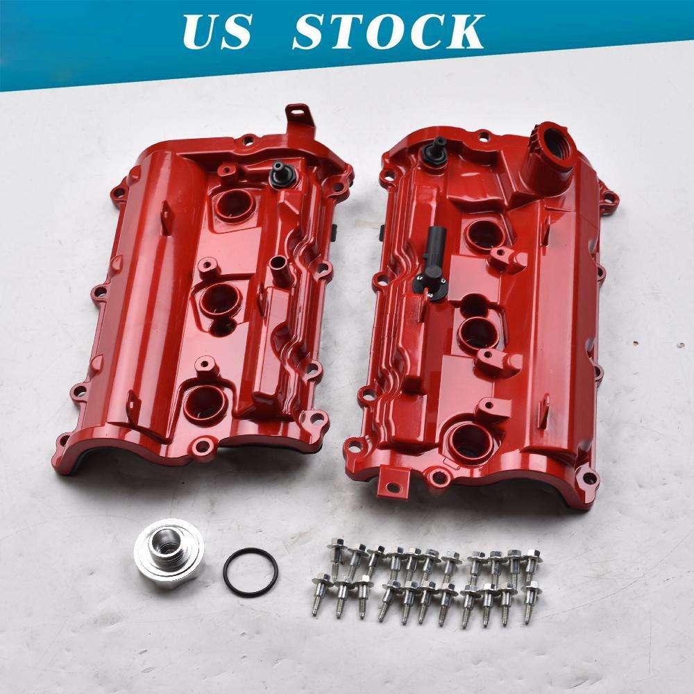 LH&RH Aluminum Valve Cover Set for 2008-13 Infiniti G37/14-15 Q50 Q60/14-19 Q70