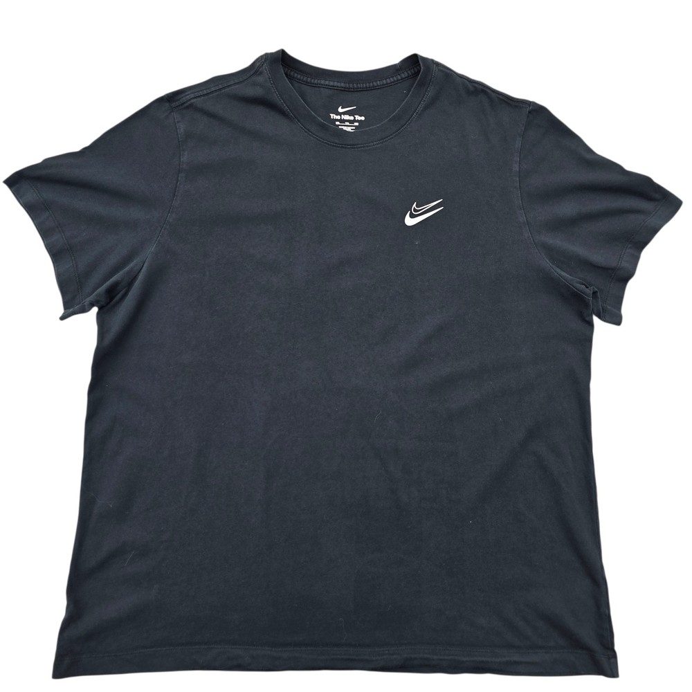 Nike Unisex Black Graphic T-Shirt XXL Cotton Crew Neck