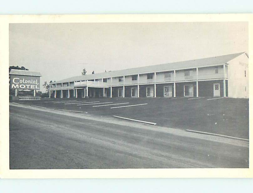 Unused Pre-1980 COLONIAL MOTEL Ellsworth Maine ME s5153