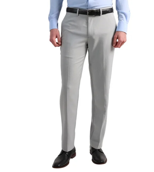 Kenneth Cole Men's Performance Dress Pant Slim Fit Gray Size 36x30