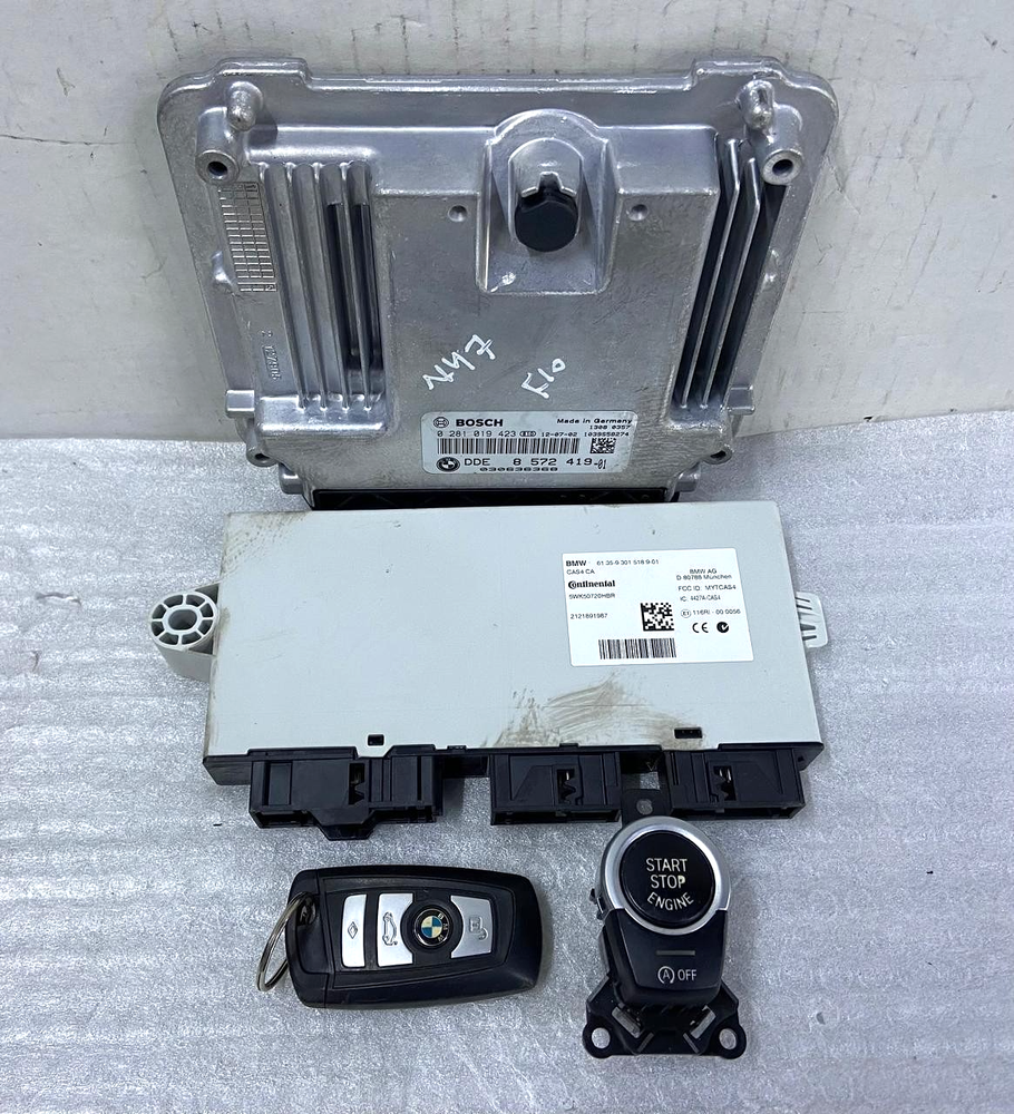 OEM BMW X3 F25 F10 N47N ENGINE CONTROL ECU UNIT MODULE DDE ECU SET 8572419