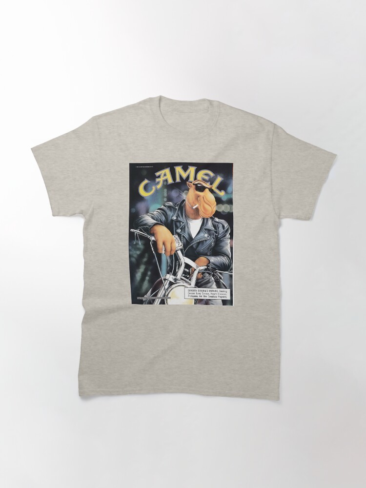 Joe Camel Motorcycle Classic T Shirt Retro Biker Graphic Tee Vintage Tobacco