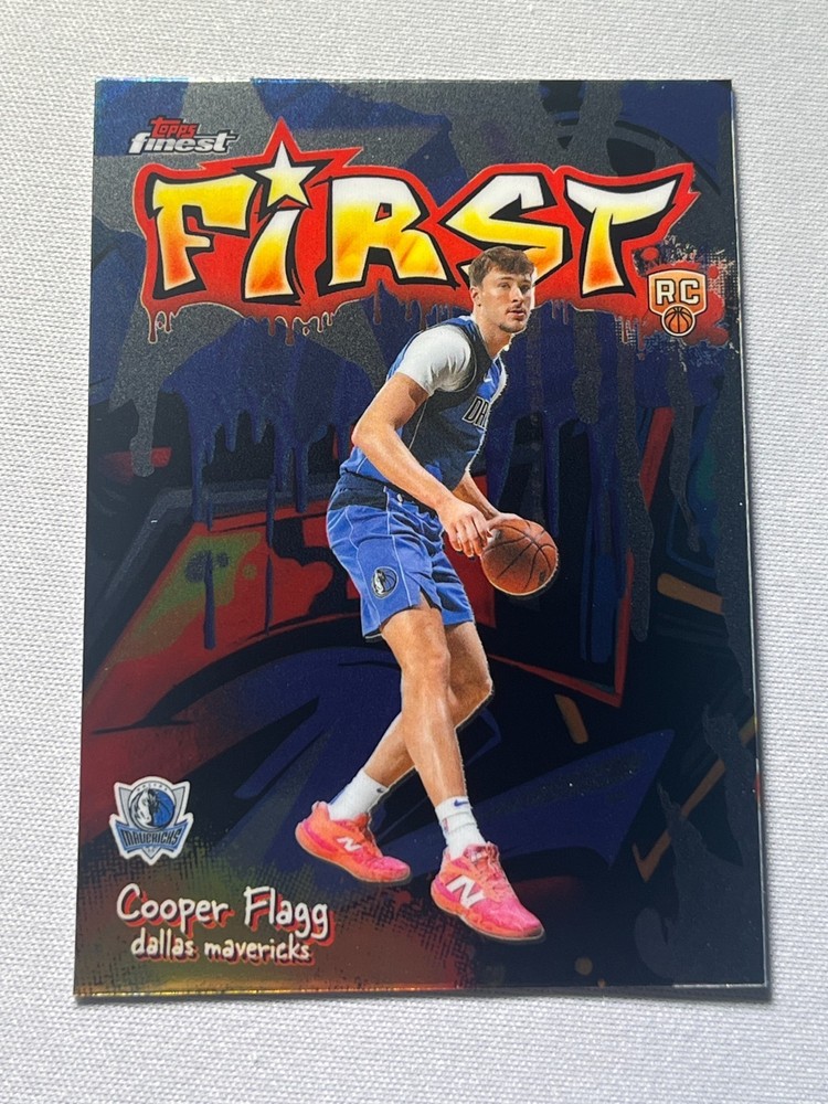 2025-26 Topps Finest Basketball COOPER FLAGG Dallas Mavericks Rookie First