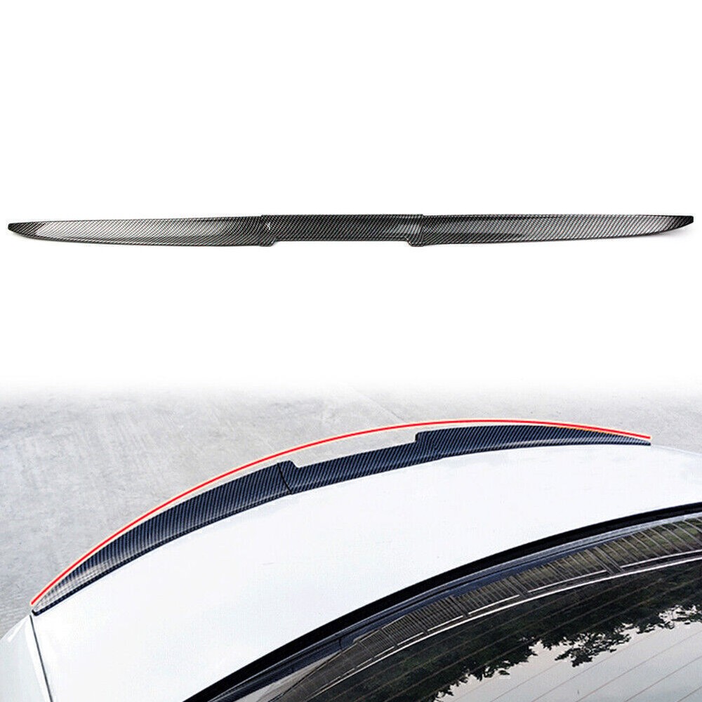 Carbon Fiber Car Rear Wing Lip Spoiler Tail Trunk Roof Trim Universal USA