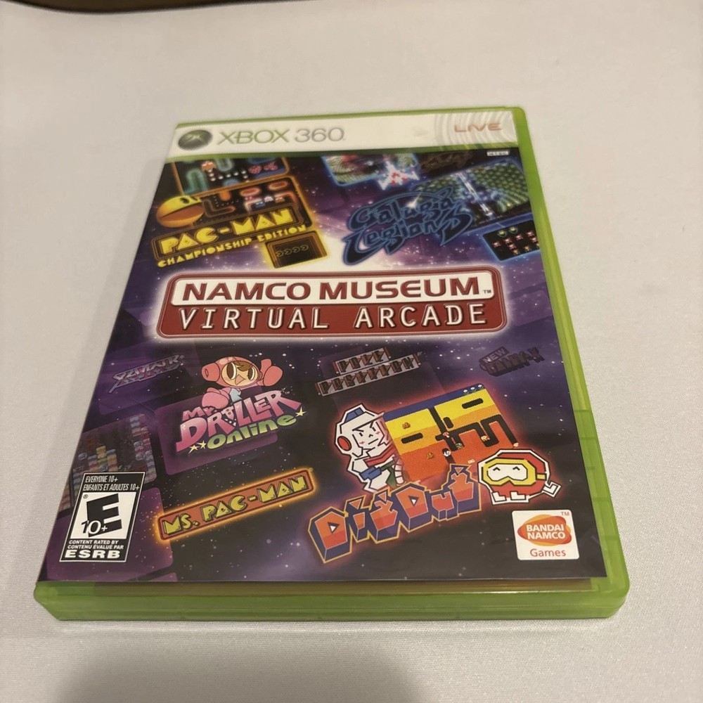 Namco Museum: Virtual Arcade Xbox 360 COMPLETE IN BOX TESTED WORKING GOOD COND🔥