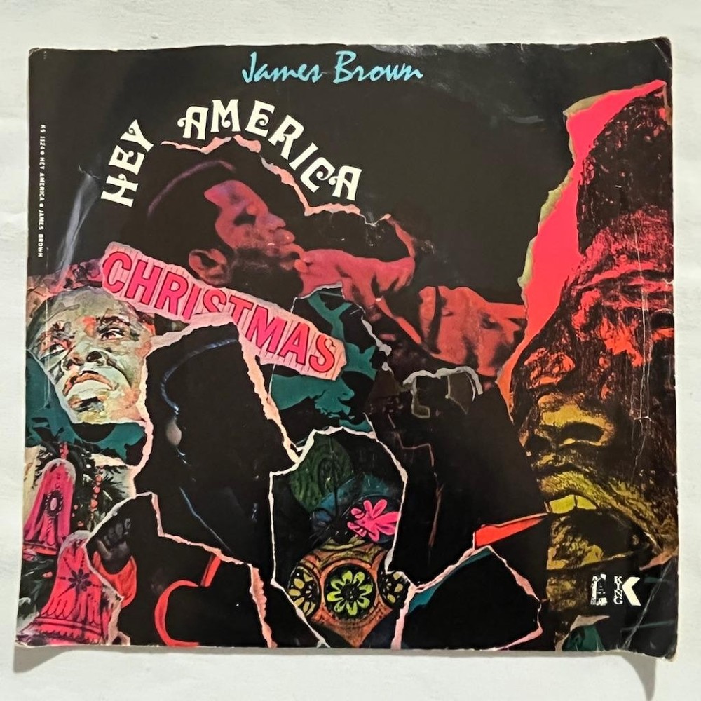 JAMES BROWN Hey America/Christmas SOUL FUNK 45 VG++ HEAR