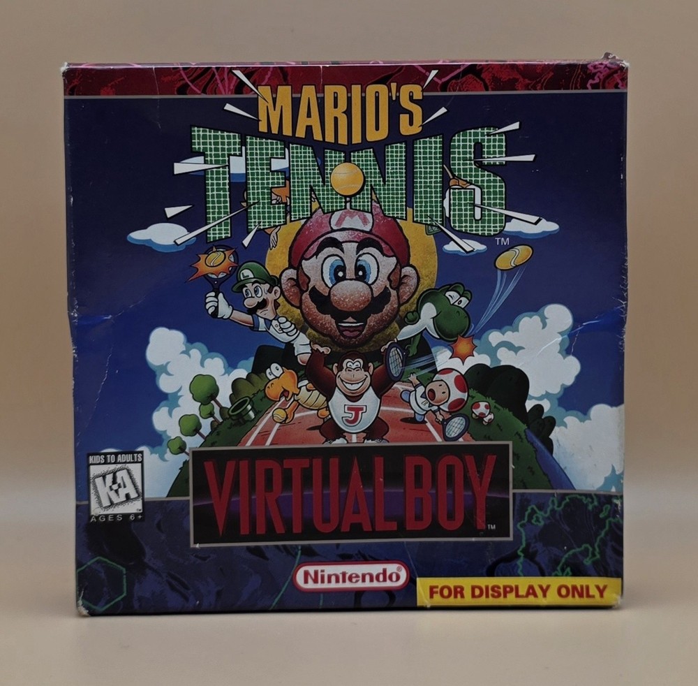 Mario's Tennis (Nintendo Virtual Boy) 100% CIB, Tested & Working