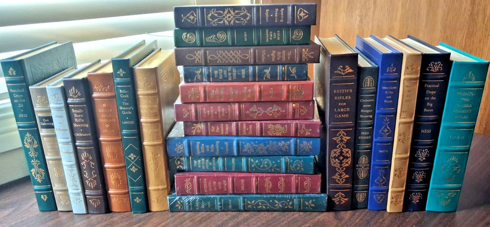 Lot of 24 *The Firearms Classics Library* Leather Bound Books -Palladium New!