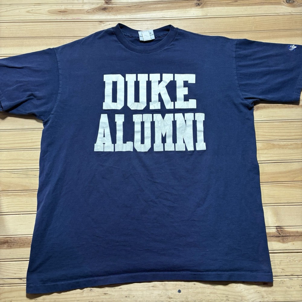 Vintage 90s University Of Duke Blue Devils Alumni College Shirt Size 2XL