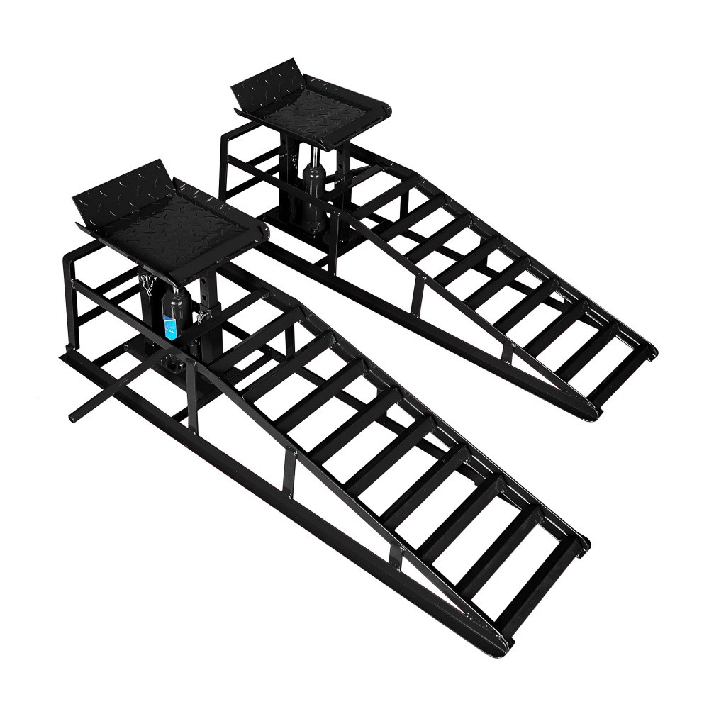 Hydraulic Car Ramps 2 Pack Car Ramp High Lift 11000LBS Automotive Truck