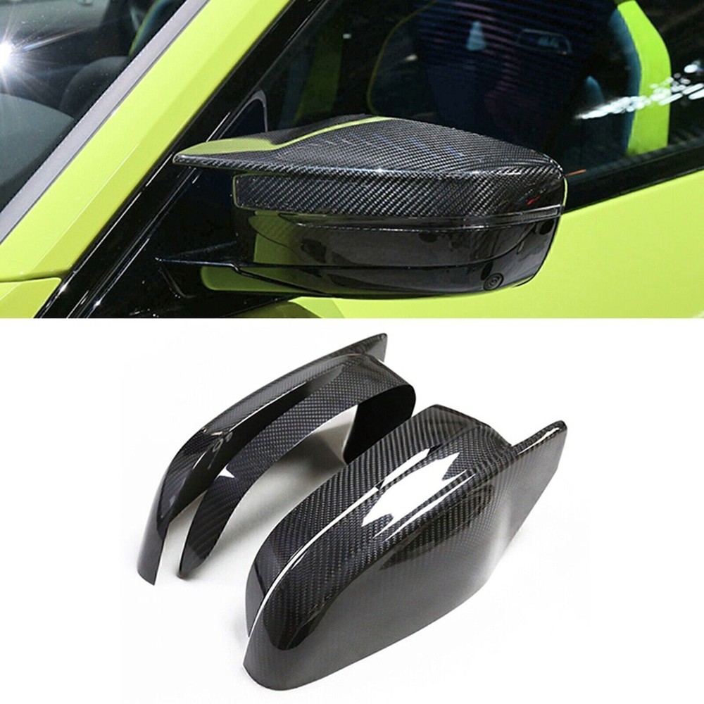 Dry Carbon Fiber Rear Side Mirror Cover For BMW M3 M4 G80 G82 G83 Left Drive