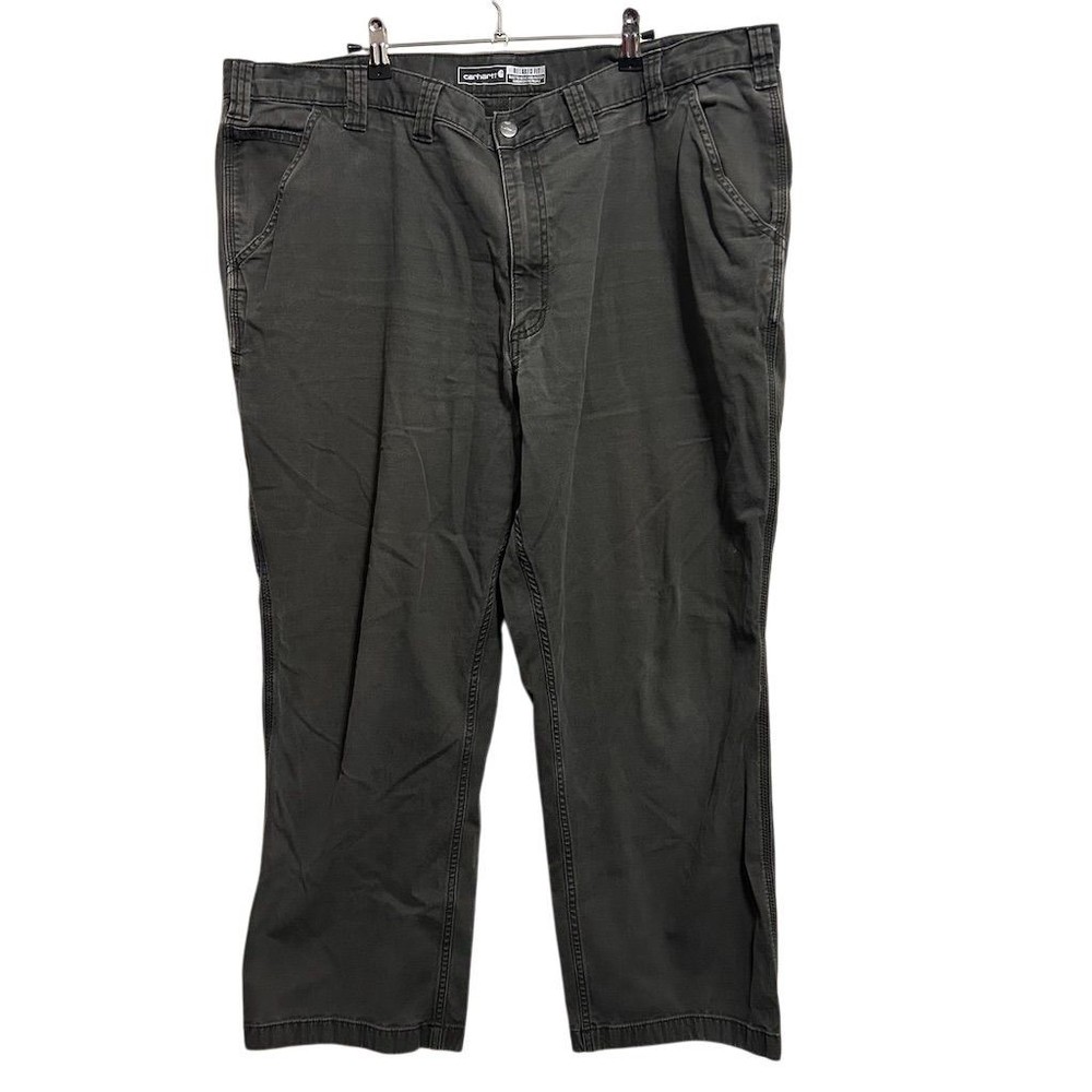 Carhartt Pants Mens Waist 44 Length 30 Gray Cargo Relaxed Fit Multiple Pockets