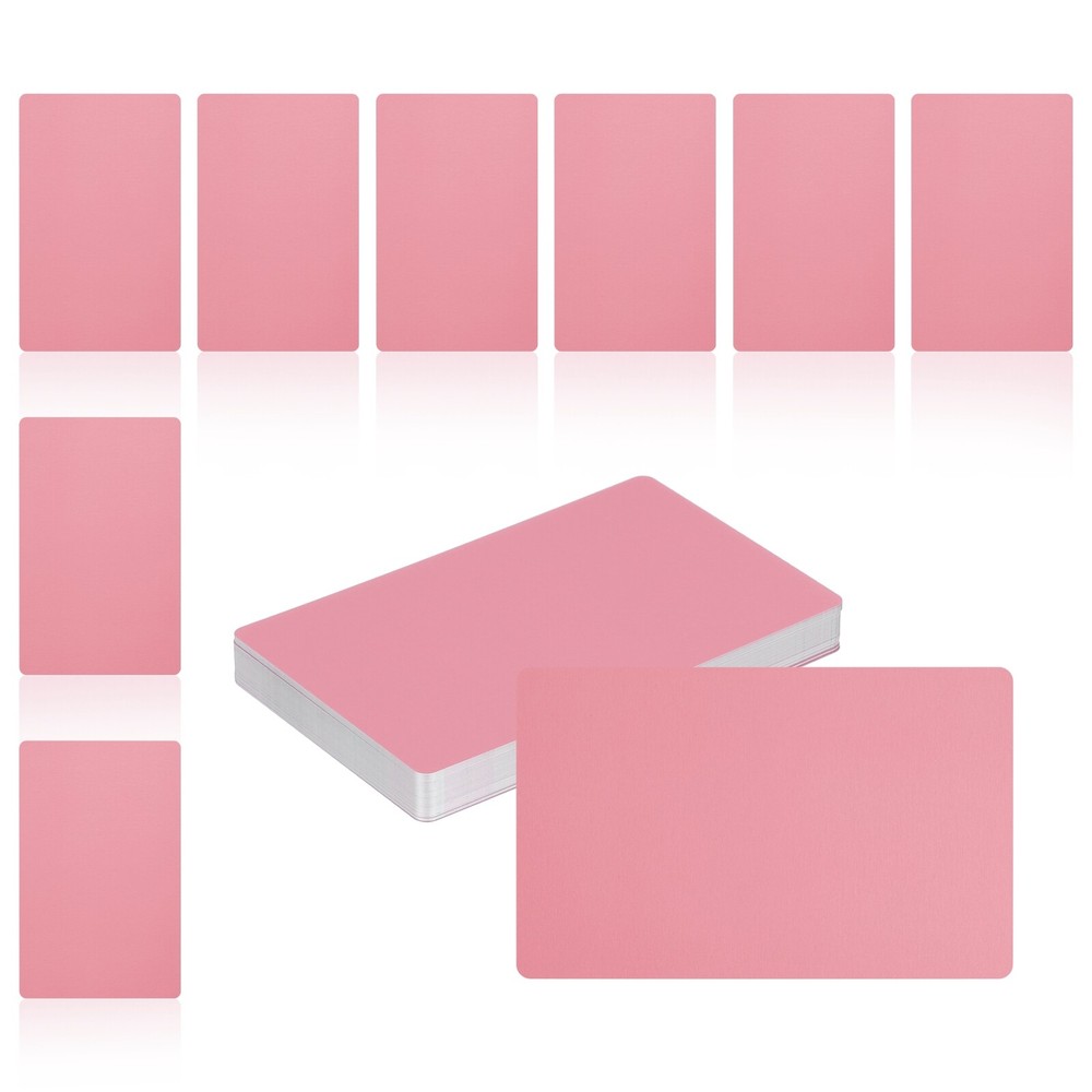 50Pcs Metal Business Card Blanks,1/64