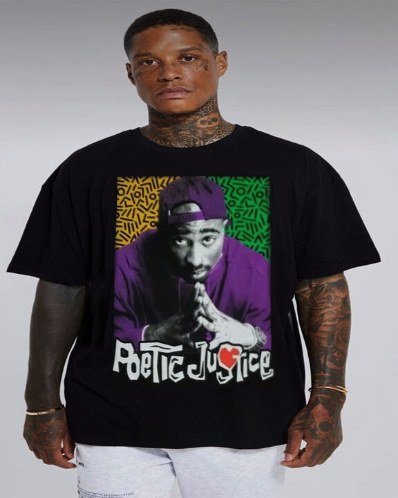 TUPAC POETIC RAP HIP HOP T SHIRTS MEN'S SIZES