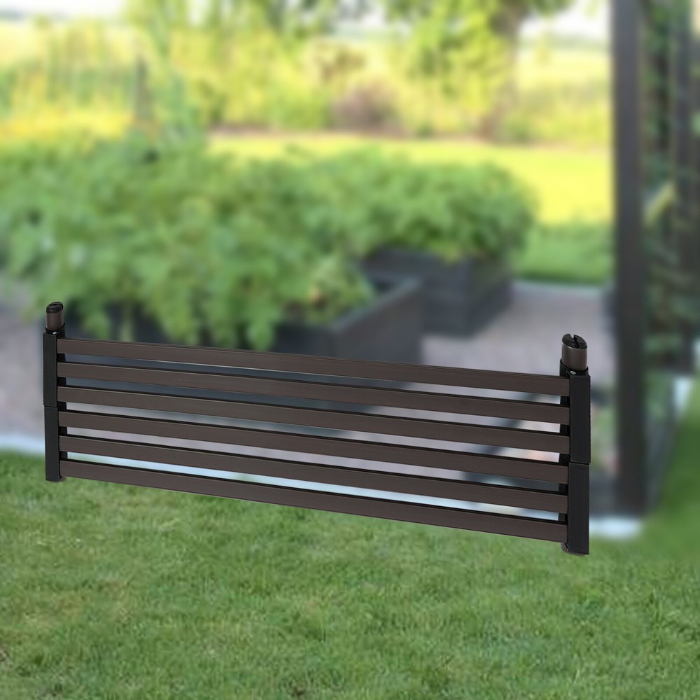 120*36cm Raise Privacy Panel Privacy Screen Panel For Garden Coffee Color NEW/US