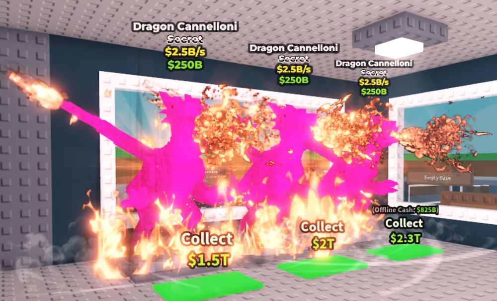 Steal a Brainrot | 3 Rainbow Dragon Cannelloni (2.5B)