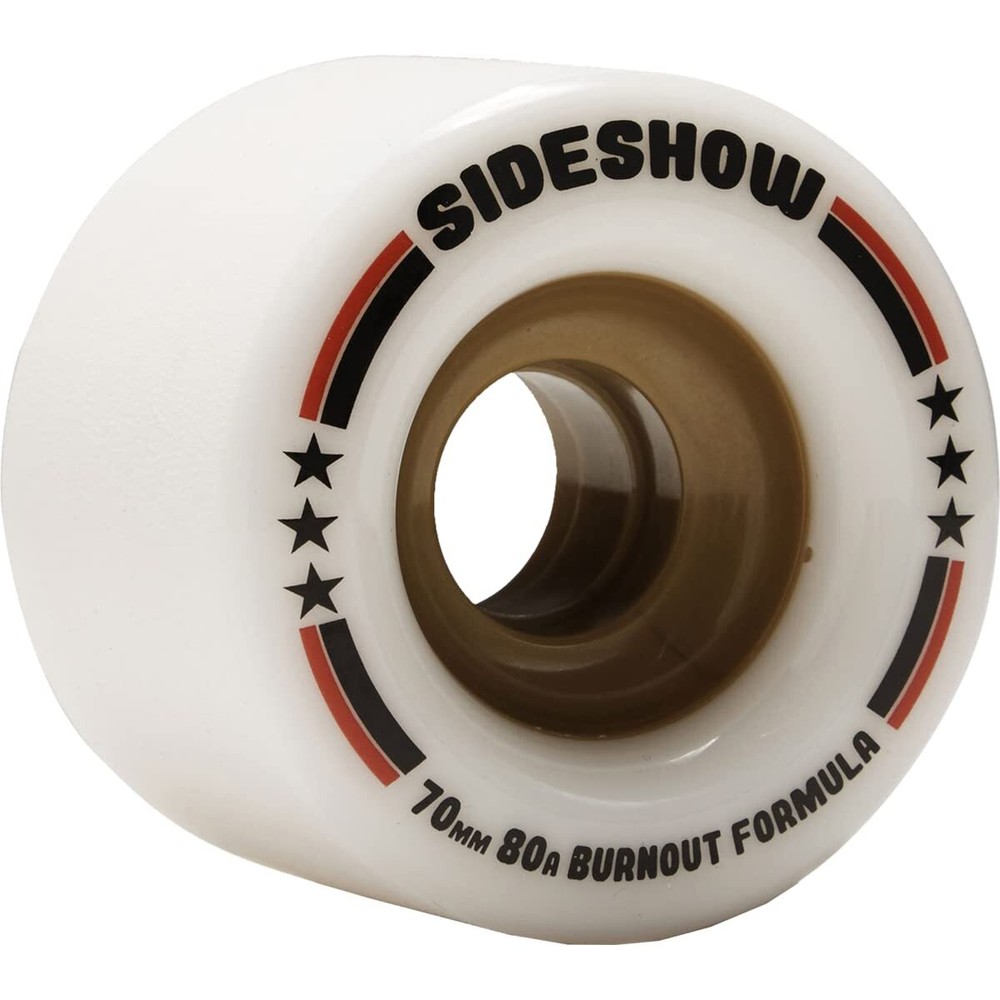 Venom Sideshow 70mm 80a White Longboard Wheels (Set of 4)
