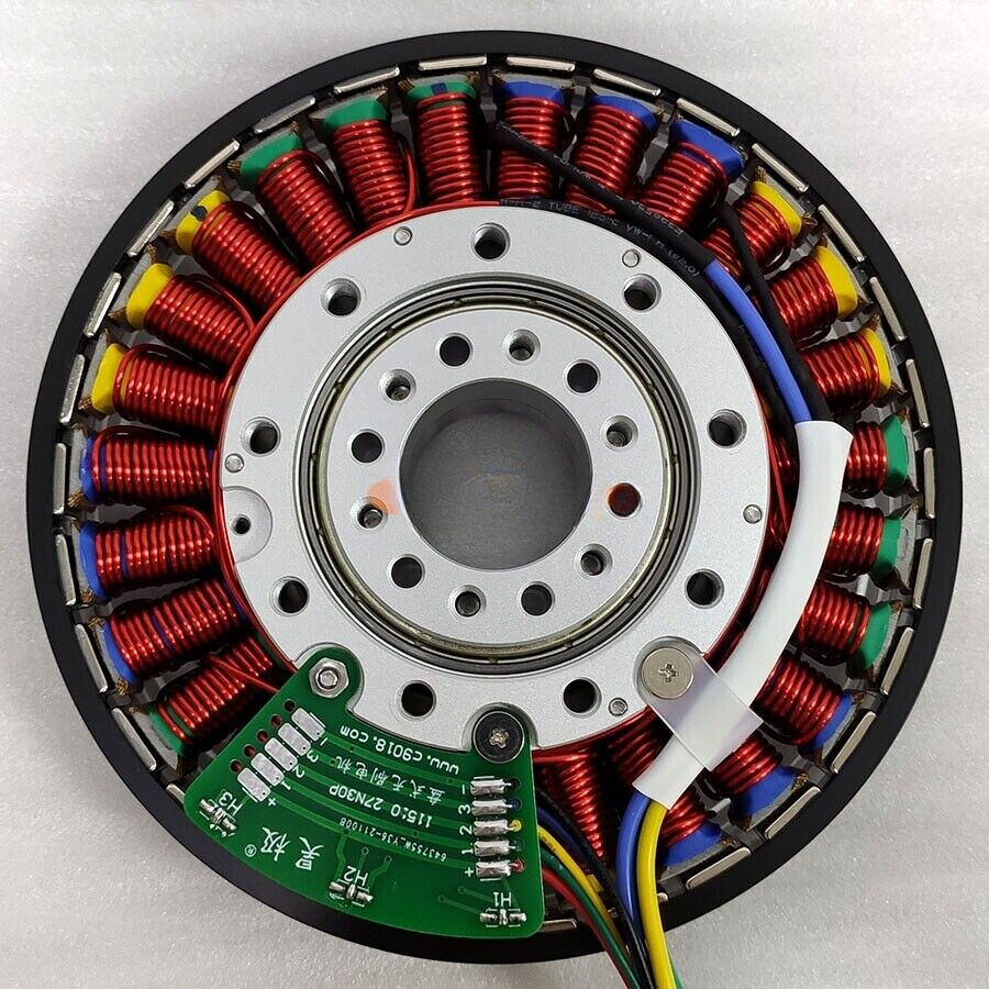 Compact 400W Brushless DC Motor Generator with Hollow Shaft