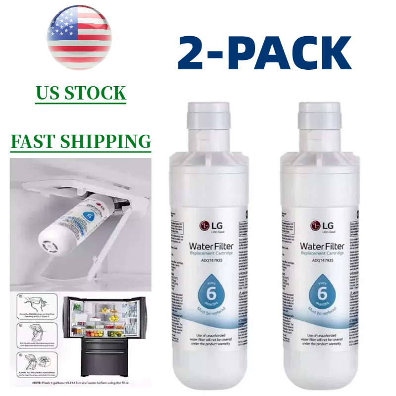 2 PACK Refresh Refrigerator Ice Water Filter LG LT1000P ADQ747935 Brand New US