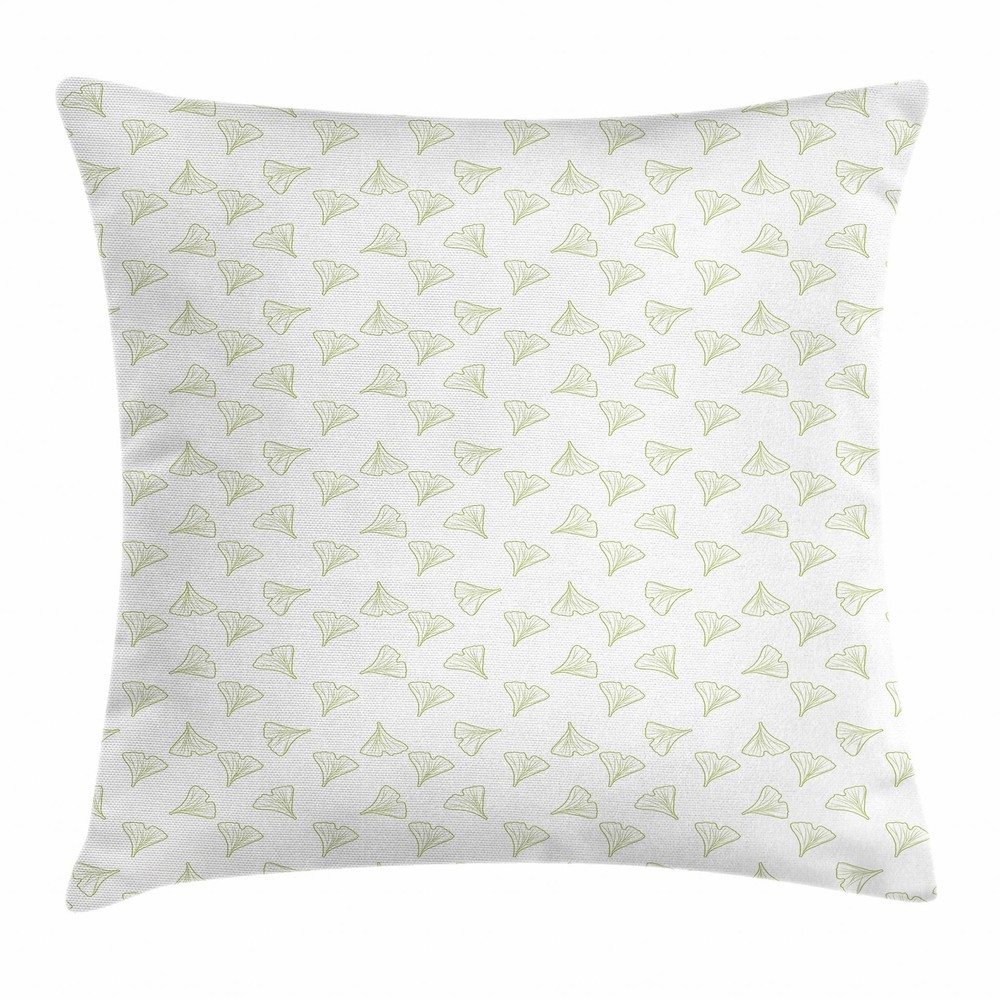 Gingko Leaf Throw Pillow Covers in 8 Sizes for Stylish Home Decor