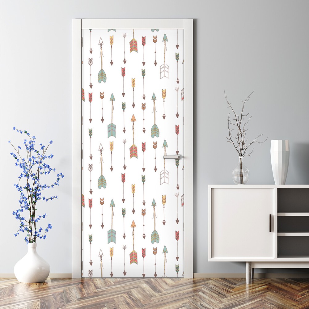Bubble-Free Indian Door Sticker Decal for Home Decor Self-Adhesive
