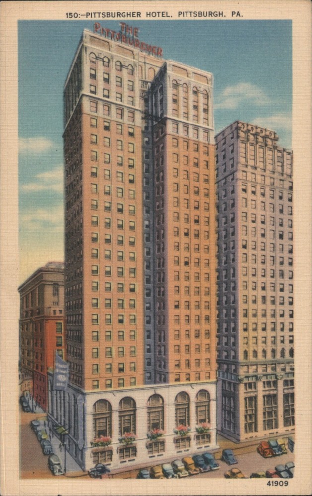 Pittsburgh, Pennsylvania PA The Pittsburgher Hotel Original Vintage Postcard