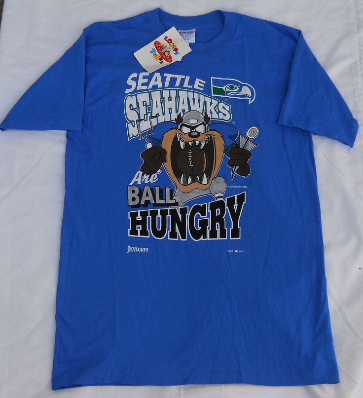 Seattle Seahawks Looney Tunes Taz Funny Unisex Basic T-Shirt HN2517