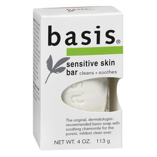 Basis Sensitive Skin Bar Soap 4oz 4 Pack Gentle Cleansing