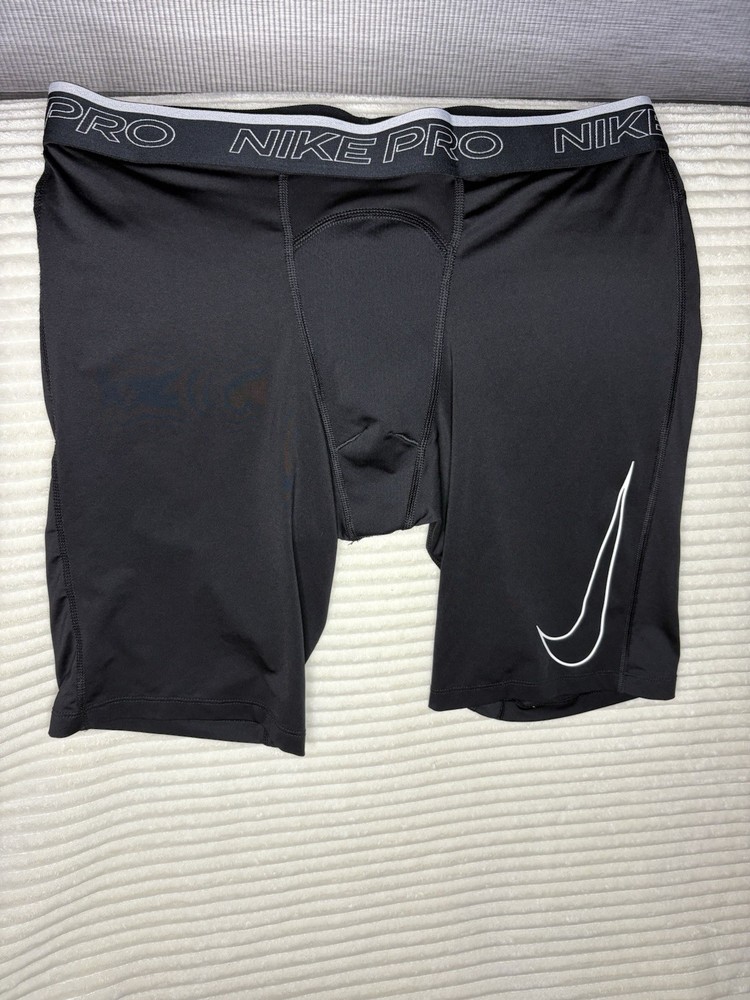 Nike Pro Dri-FIT Compression Shorts Men’s XL Black Tight Fit Athletic