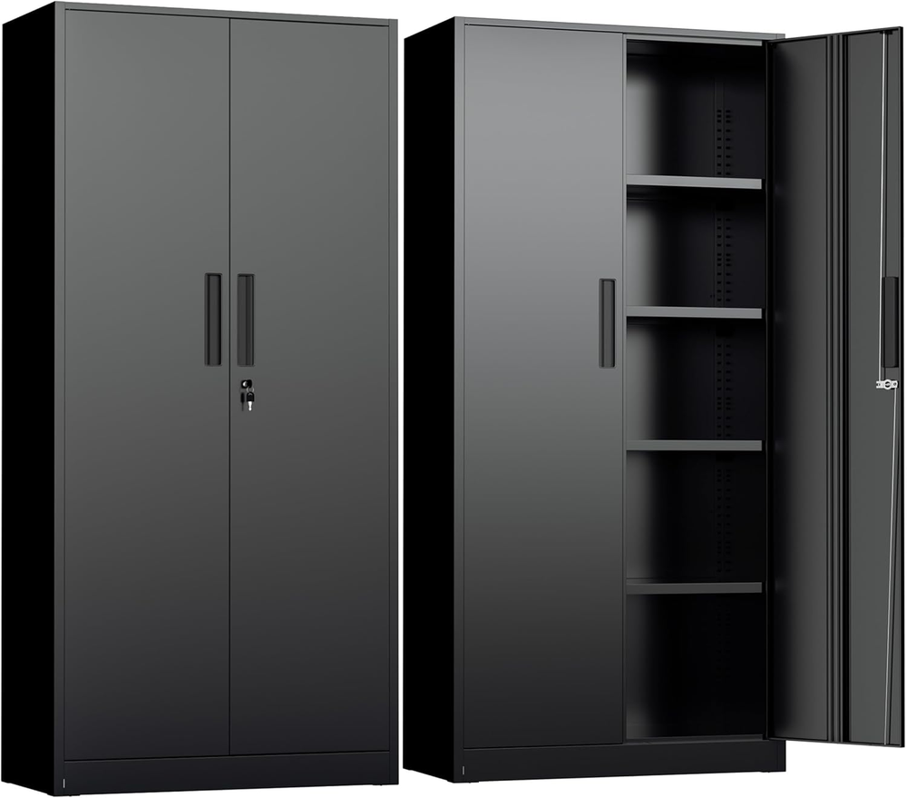 INTERGREAT Metal Storage Cabinet with Lock, 72