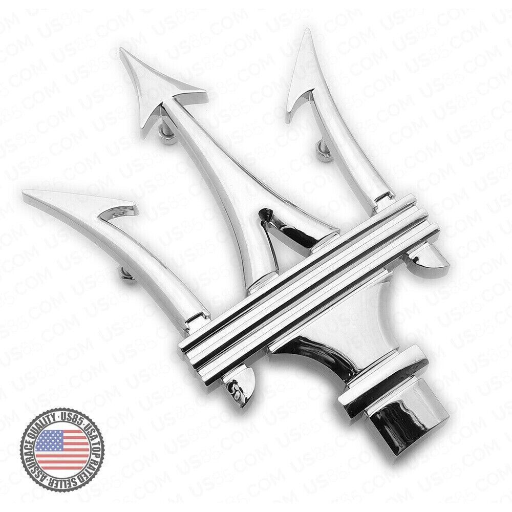 Maserati Ghibli Quattroporte Levante Chrome Front Grille Emblem Badge