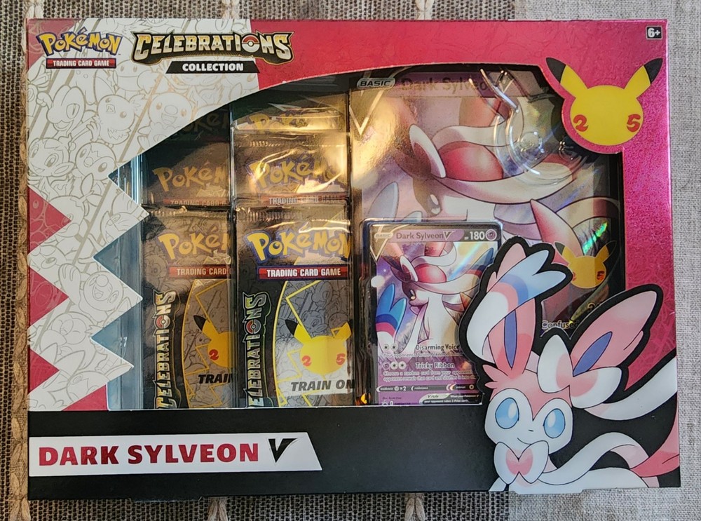 Pokémon TCG Celebrations Dark Sylveon V Collection Box Factory Sealed