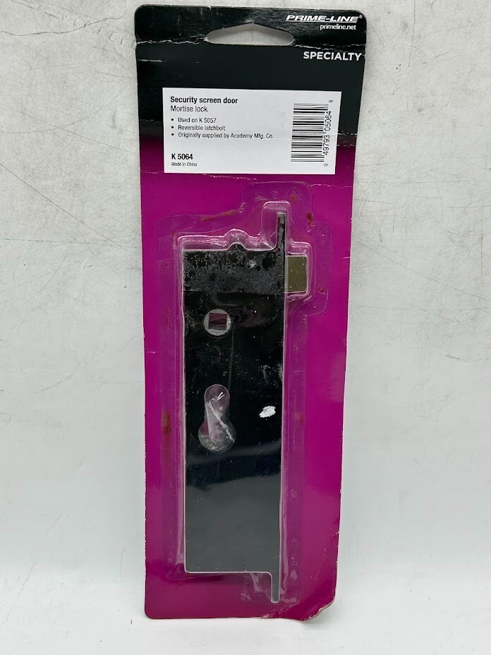 Heavy Duty Prime-Line Security Screen or Storm Door Mortise Lock Non-Handed