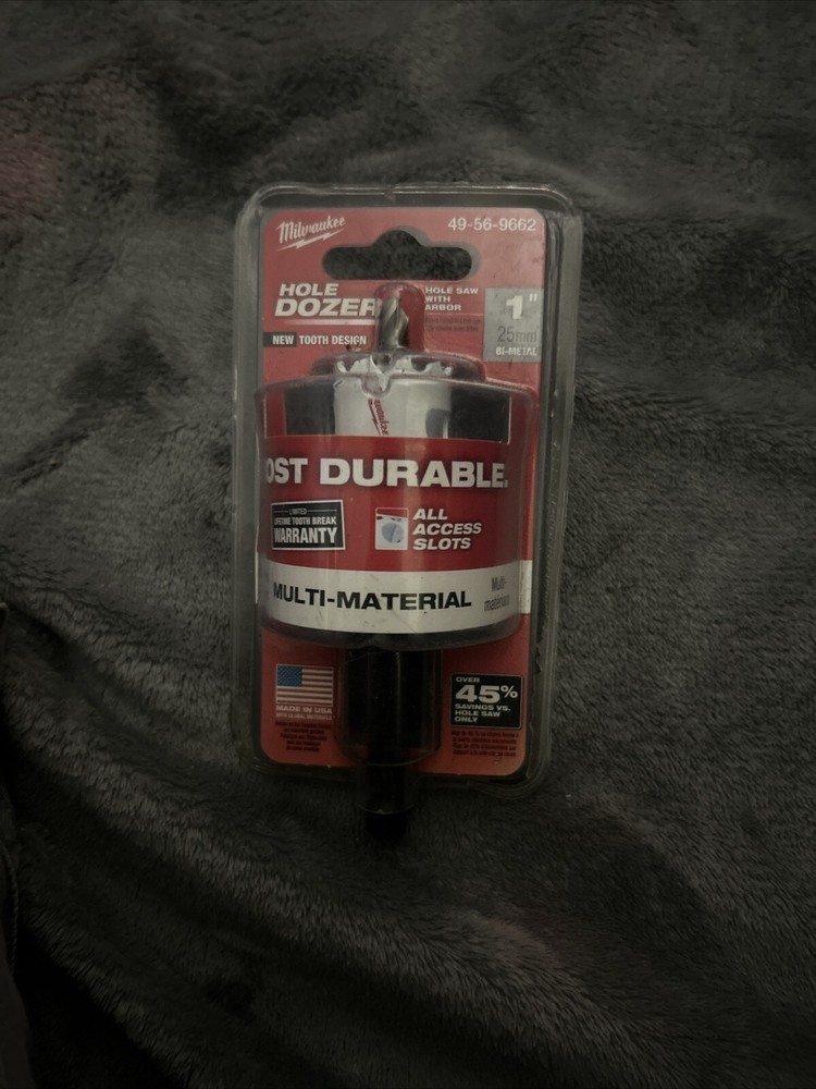 Milwaukee 49-56-9662 Hole Saw Kit With Arbor New
