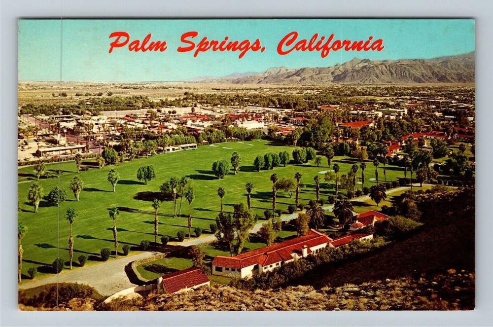 Palm Springs CA-California, O'Donnell Golf Course Mountain View Vintage Postcard