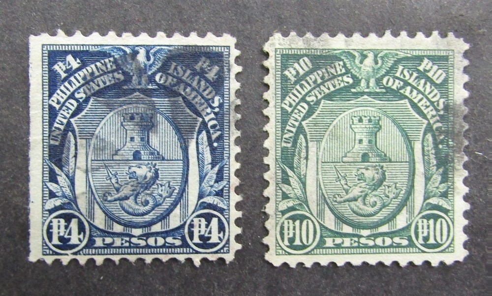 nystamps US Philippines Stamp # 273 274 Used $140     Y29x3498