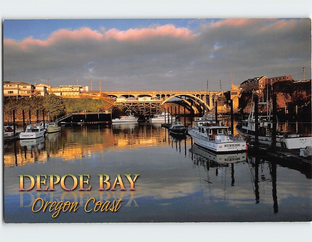 Postcard Depoe Bay Oregon USA